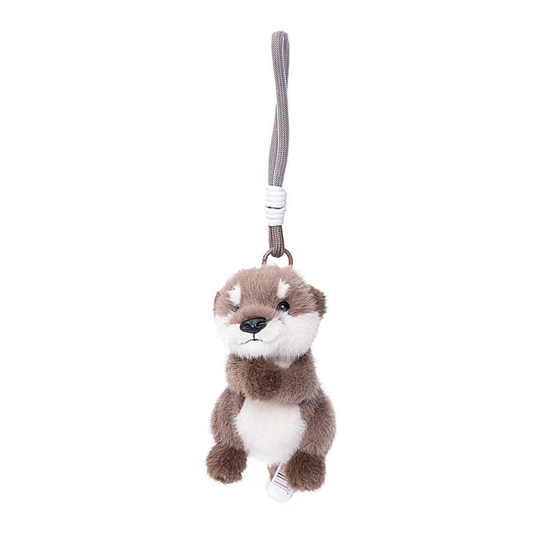 Otter Plush Keychain Soft Stuffed Animal Pendant