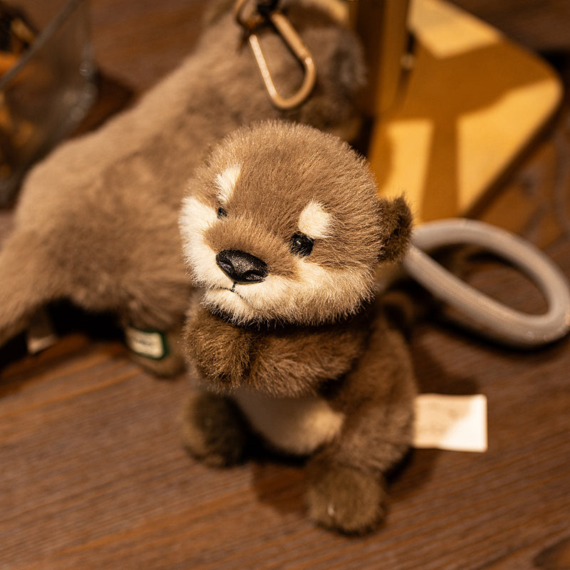 Otter Plush Keychain Soft Stuffed Animal Pendant