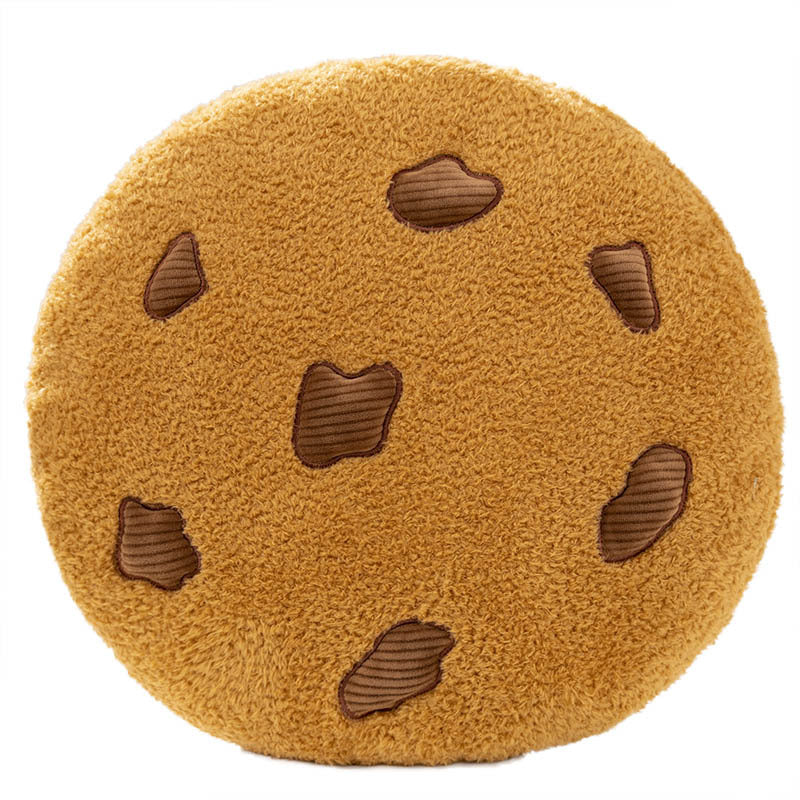 Round Cookie Plush Pillow Soft Decorative Cushion