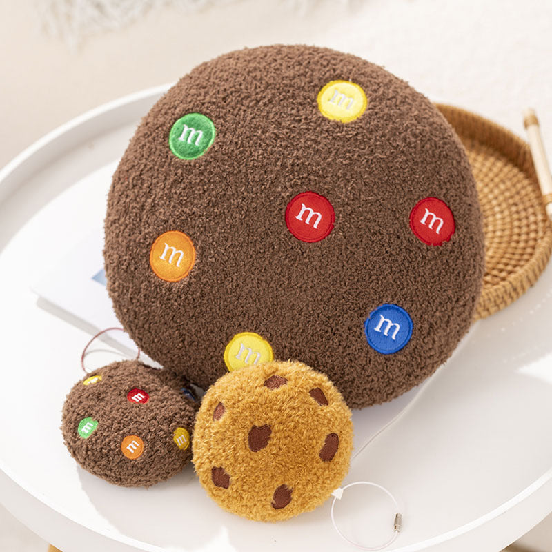 Round Cookie Plush Pillow Soft Decorative Cushion